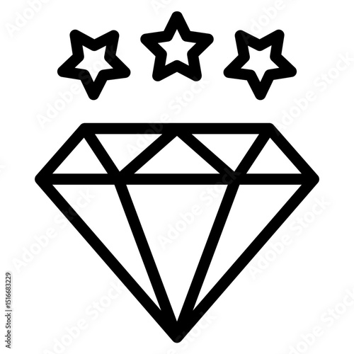 Luxxurious icon in vector illustration