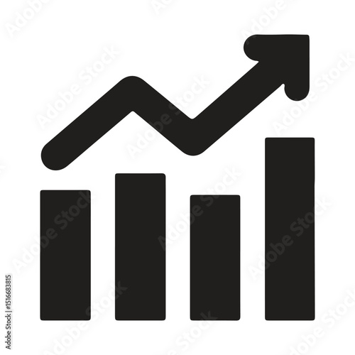 Graph, chart, growth, arrow, finance, data, financial, icon, grow, 