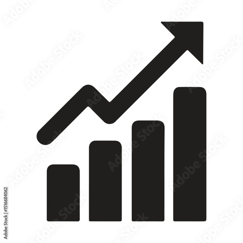 Graph, chart, growth, arrow, finance, data, financial, icon, grow, 