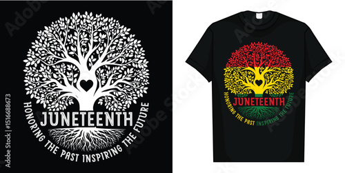 Honoring The Past Inspiring The Future Juneteenth Teacher T-Shirt