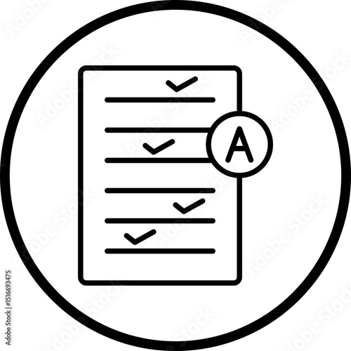 Test line icon style