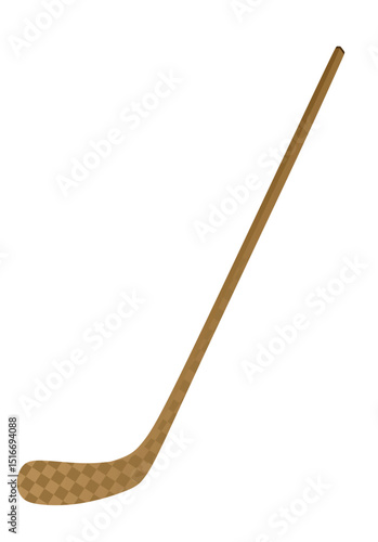 Photography Brown hockey sticks . vector illustration