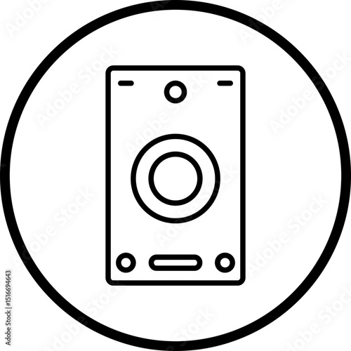 Speaker line icon style