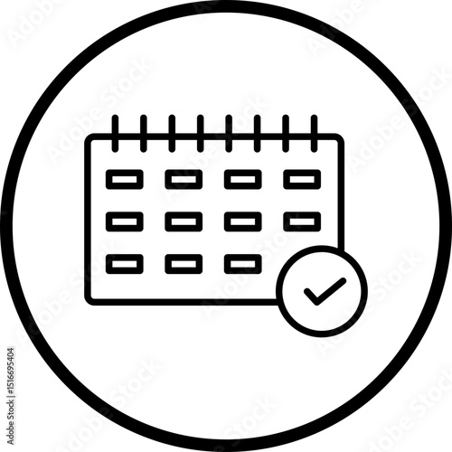 Deadline line icon style