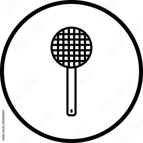Tea Strainer line icon style