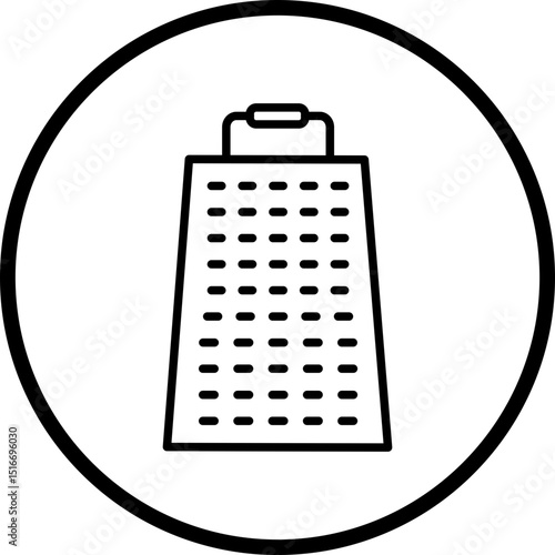Cheese Grater line icon style