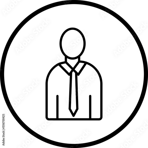 Lawyer Line Icon Style