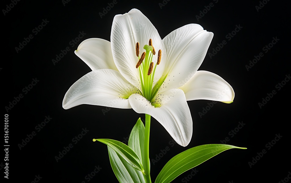 Fototapeta premium White Lily Studio Shot (1)