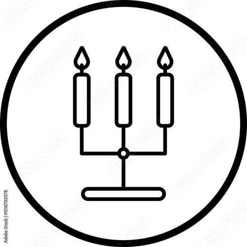 Candlestick Line Icon Style
