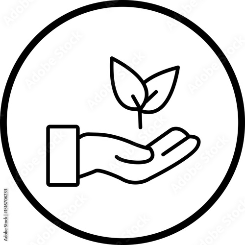 Replant Line Icon Style