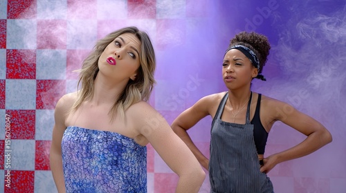 reality tv show with two women making a scene and causing drama