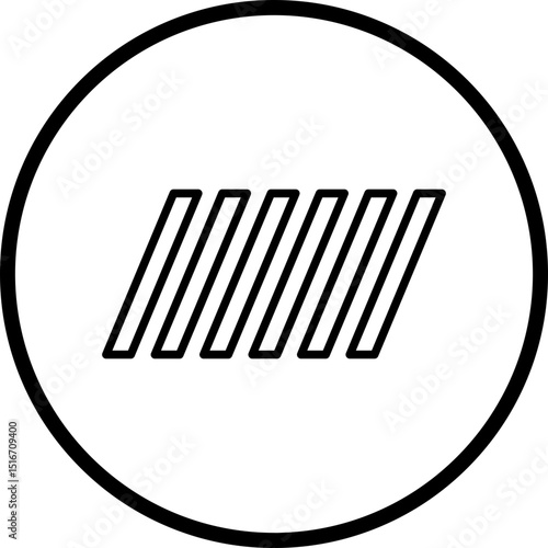 Pedestrian Line Icon Style