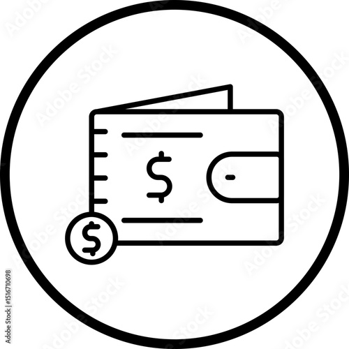 Ewallet Line Icon Style