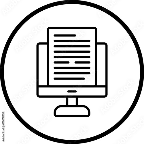 Copywriting Line Icon Style