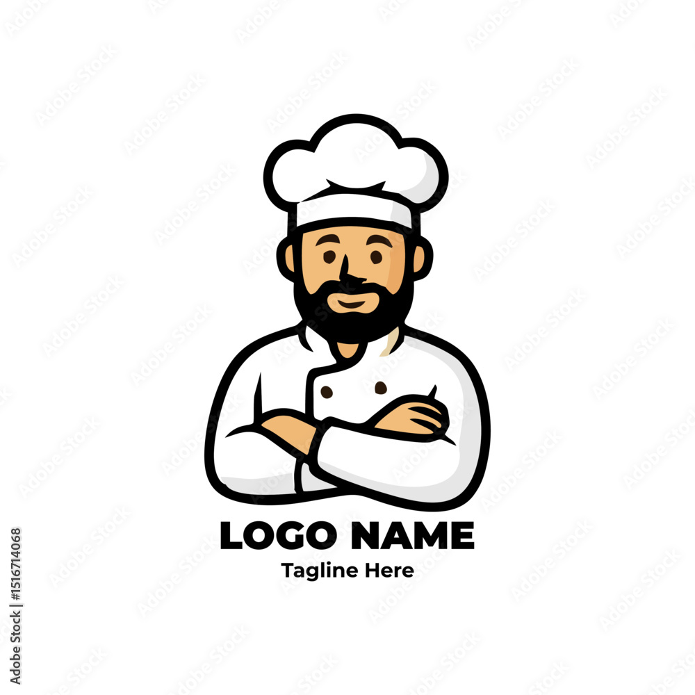 Chef logo, kitchen tools, culinary art, food identity, chef character for gourmet branding design, cafe logo, cooking template, modern kitchen emblem, professional vector mascot Chef logo, kitchen tools, culinary art, food identity, chef character for gourmet branding design, cafe logo, cooking template, modern kitchen emblem, professional vector mascot