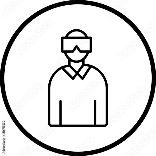 VirtualReality Line Icon Style