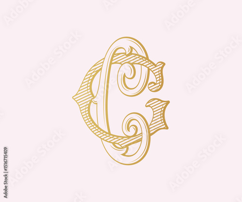 CG, GC, logo CG, Letter CG,  Monogram CG, Wedding Monogram, Wedding Logo, Logo Design , Monogram Vintage