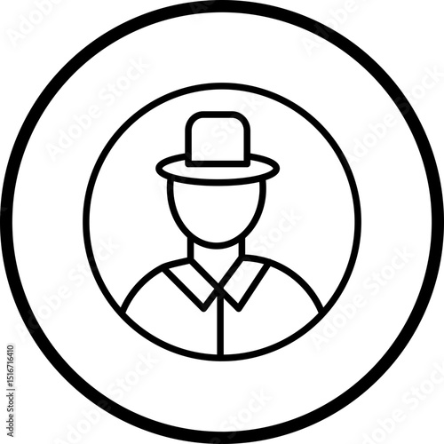 Spyware Line Icon Style