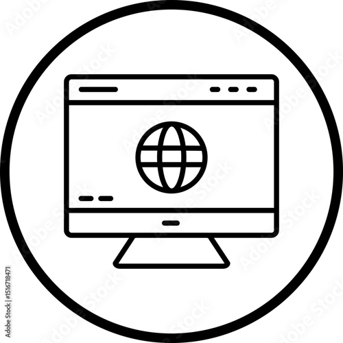 Browser Line Icon Style