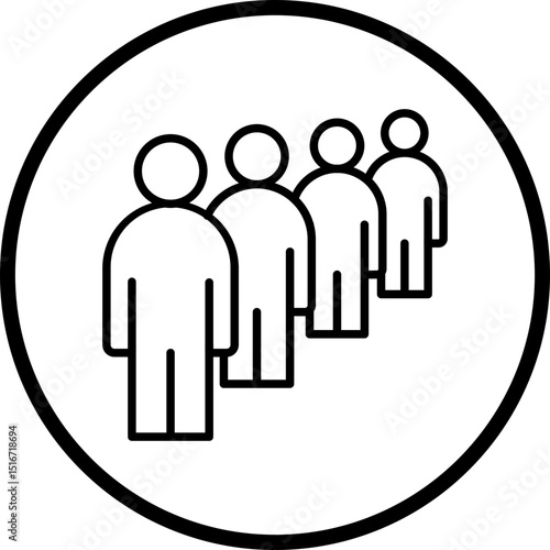 Queue Line Icon Style