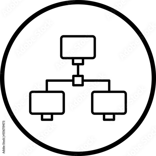 LAN Line Icon Style