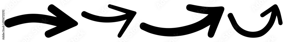 PNG Three black arrows pointing right in different styles element set on transparent background. PNG Three black arrows pointing right in different styles element set on transparent background.