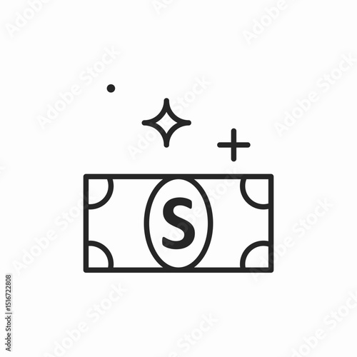 cash money icon sign vector