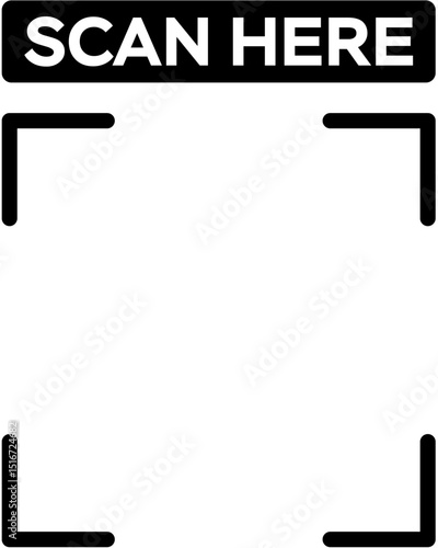 Scan Here Digital Document Scanner Placeholder Graphic