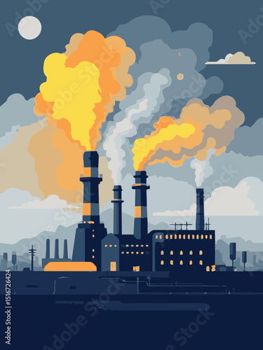 Industrial Factory Emissions