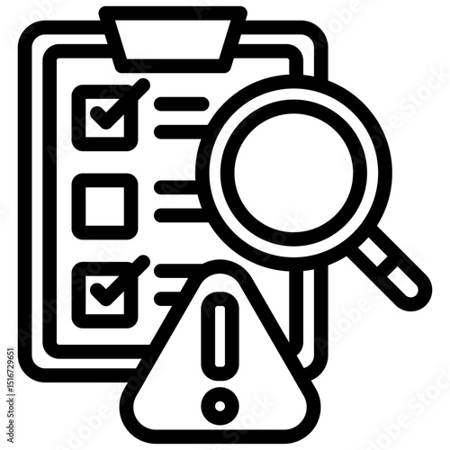 Error Check Outline Icon