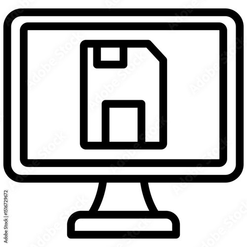 Save Outline Icon