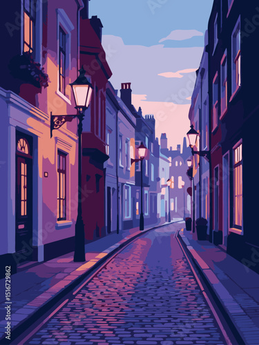 narrow street in london