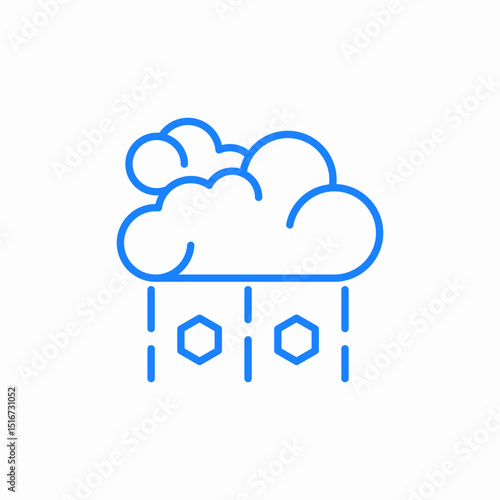 wintry mix icon sign vector