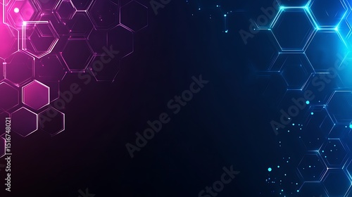 Futuristic hexagonal pattern