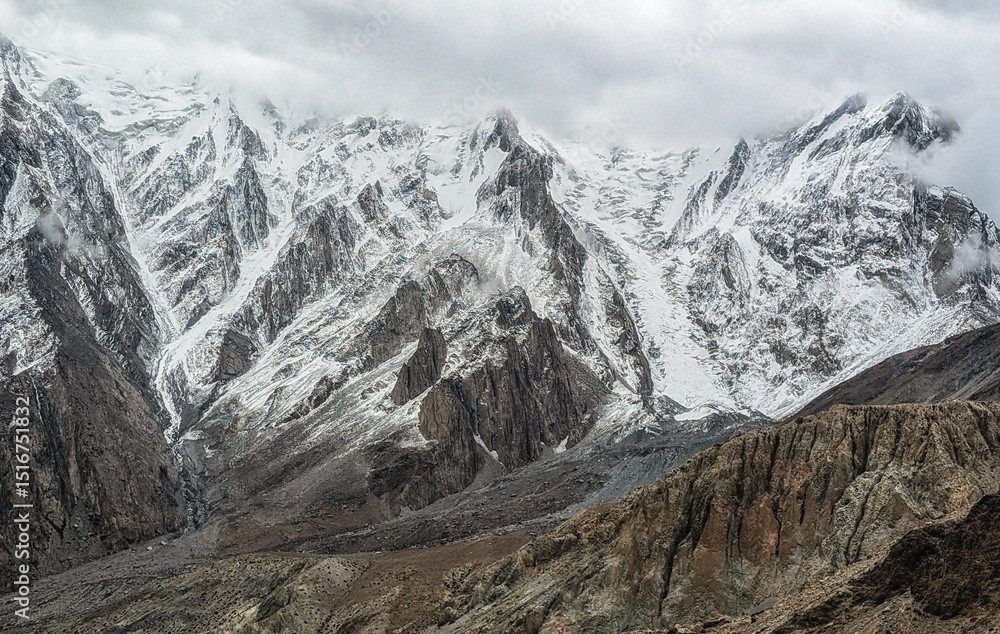 View of Karakoram mountains of Sinkiang, China View of Karakoram mountains of Sinkiang, China