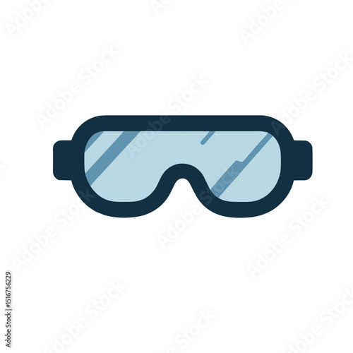 Vector illustration of protective goggles symbolizing safety and eye protection