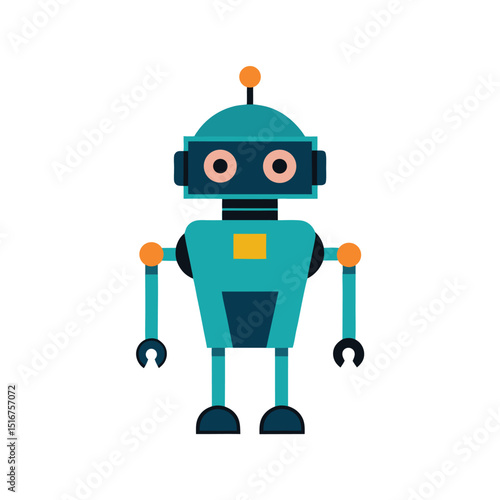 Ai Robot on white background