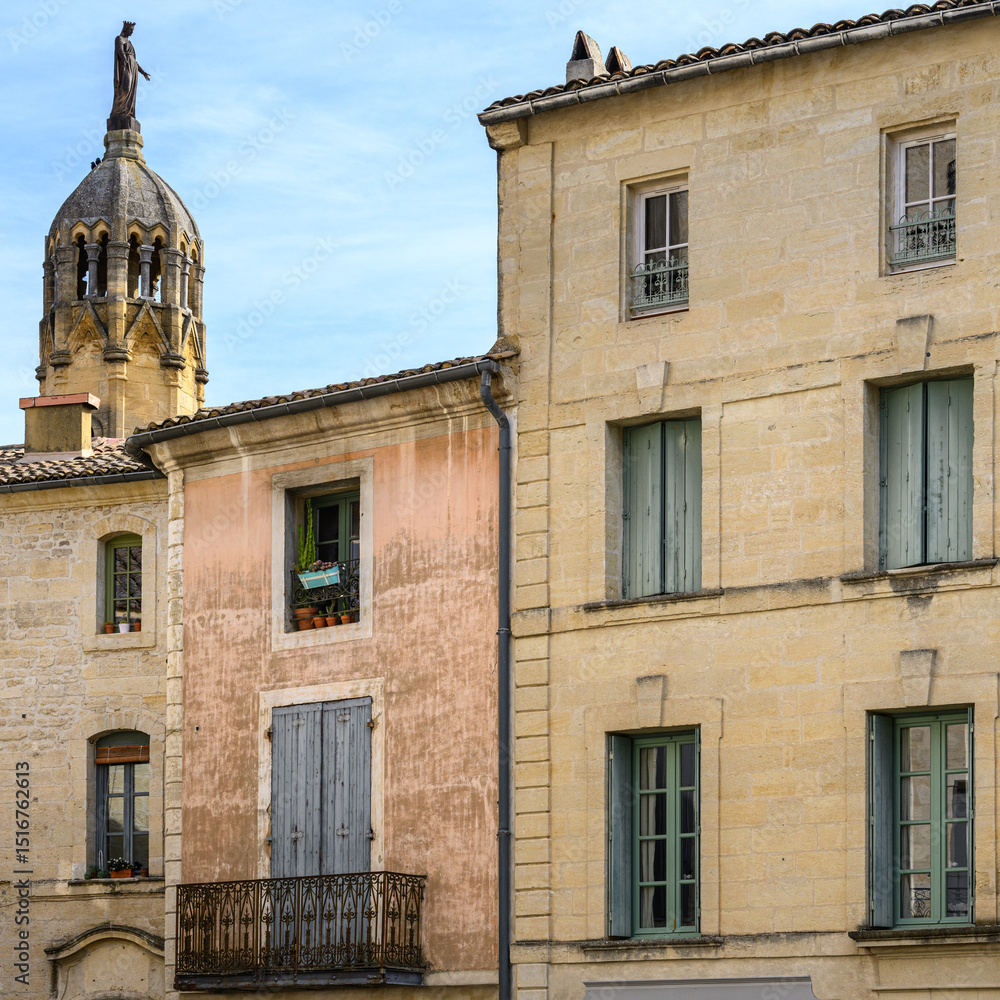Obraz premium Uzes facade