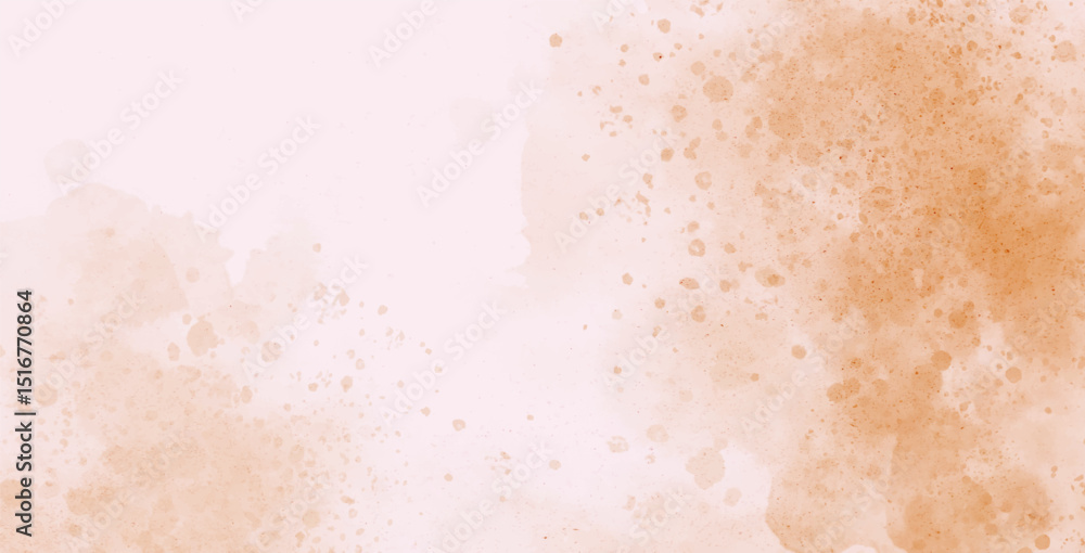 Fototapeta premium Abstract watercolor art background template. brown and beige watercolor backdrop empty space for text, banner, presentation or product display graphic design