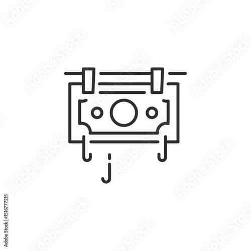 money laundering icon sign vector