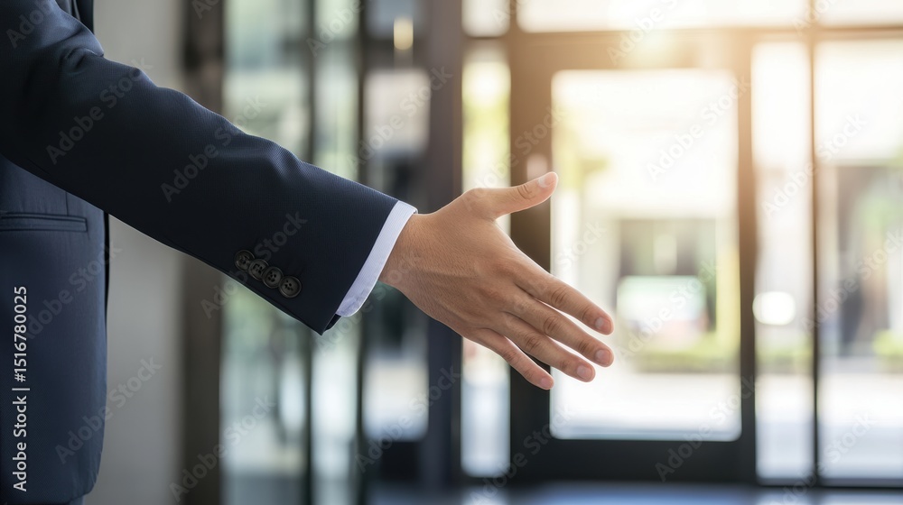 custom made wallpaper toronto digitalBusinessman Extending Hand for Greeting or Handshake