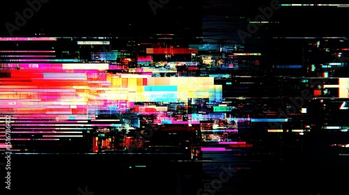 Abstract digital glitch art