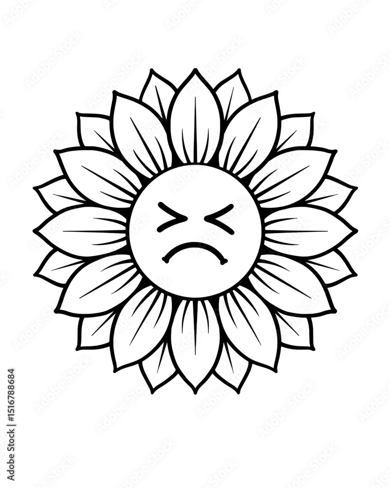 sun with flower sun with flower