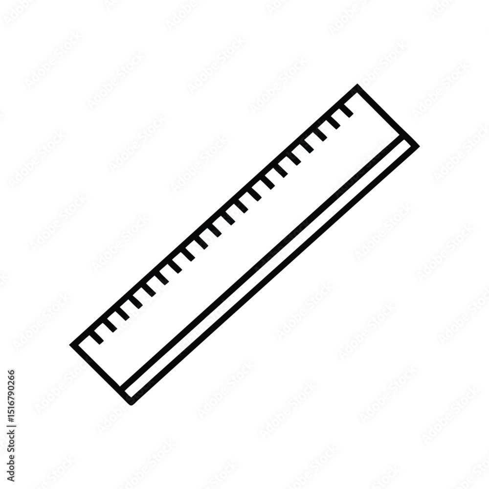 ruler vector line art illustration ruler vector line art illustration