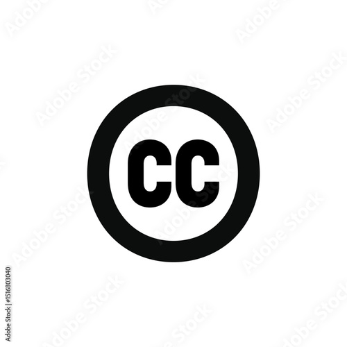 CC Copy Right Sign Icon Symbol