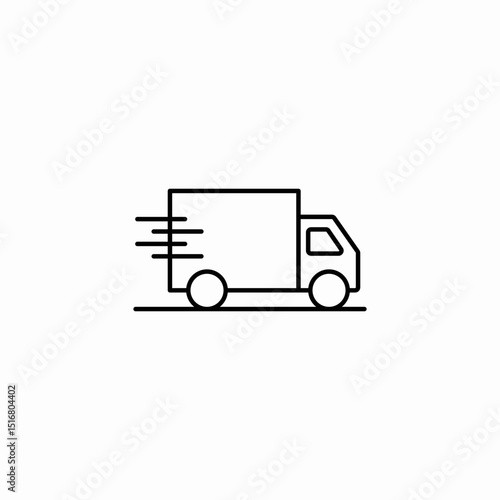 fast delivery icon sign vector