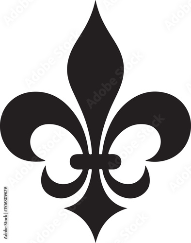 fleur de lis - ornament icon vector design template