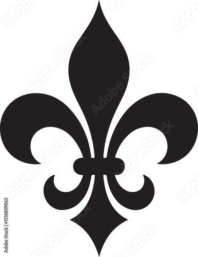 fleur de lis - ornament icon vector design template