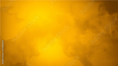 Abstract dark yellow smoke clouds against a dark backdrop create a fiery abstract texture.