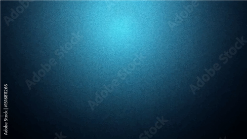 Abstract black and blue and turquoise gradient noisy grain background texture.